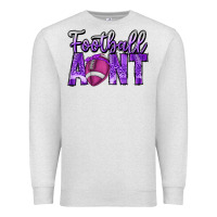 Oatmeal Heather football aunt Premium Sweatshirt - CowhideDigitalArt