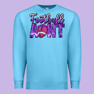 Football Aunt Premium Sweatshirt Designed By Cowhidedigitalart