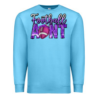 Ocean Blue football aunt Premium Sweatshirt - CowhideDigitalArt