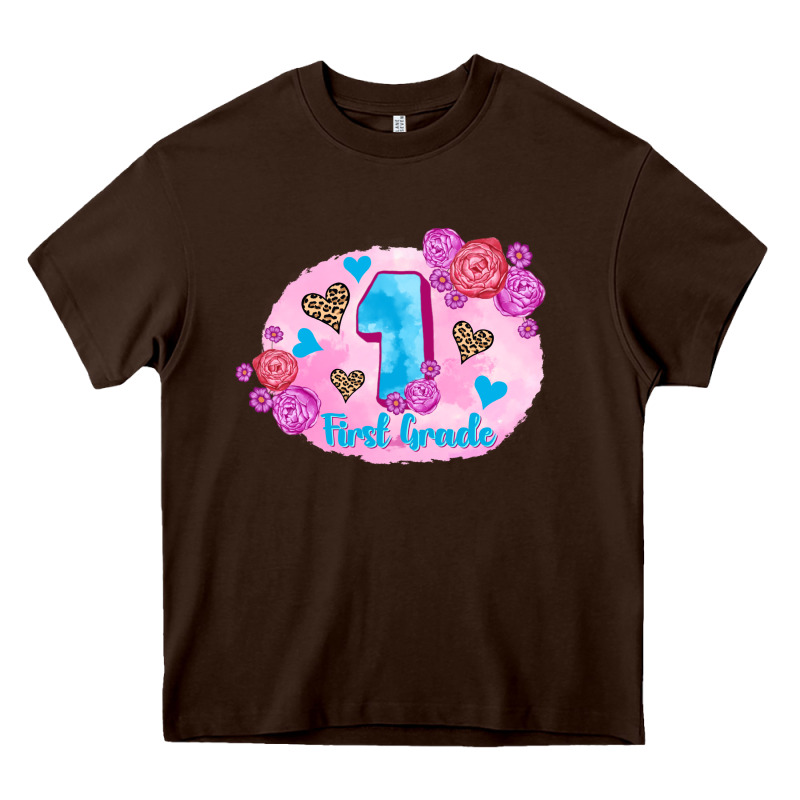 Back To School Flowers First Grade 3200x2400 Heavy Core Tee by AdoDesignShop | Teevron