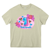 Mossy back to school flowers first grade 3200x2400 Heavy Core Tee - AdoDesignShop