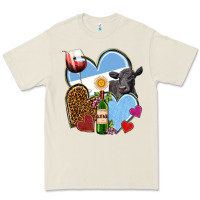 Bone Argentina hearts Premium Tee - NancyCooperArtShop