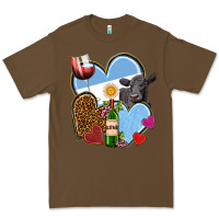 Cacao Argentina hearts Premium Tee - NancyCooperArtShop