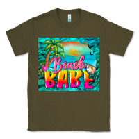 Army Green beach babe Classic Tee - BarkalooDesign