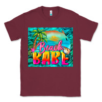 Burgundy beach babe Classic Tee - BarkalooDesign