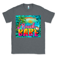 Charcoal Heather beach babe Classic Tee - BarkalooDesign