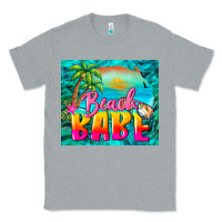 Heather Grey beach babe Classic Tee - BarkalooDesign