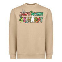 Mushroom Don't worry be hoppy Easter Day Heavyweight Sweatshirt - HowdyJamesFarm