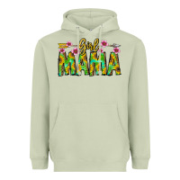 Matcha Girl Mama Heavyweight Hoodie - CowhideDigitalArt