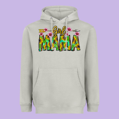 Girl Mama Heavyweight Hoodie Designed By Cowhidedigitalart
