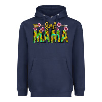 Navy Girl Mama Heavyweight Hoodie - CowhideDigitalArt