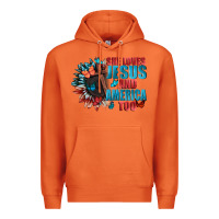Carrot She love Jesus and America too Premium Hoodie - FaDigitalArtStudio
