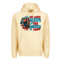 Pina Colada She love Jesus and America too Premium Hoodie - FaDigitalArtStudio