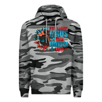 Slate Camo She love Jesus and America too Premium Hoodie - FaDigitalArtStudio