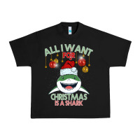 Black All I Want For Christmas Is A Shark Urban Heavy Tee - Bettercallsaul