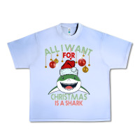 Grape Ice All I Want For Christmas Is A Shark Urban Heavy Tee - Bettercallsaul