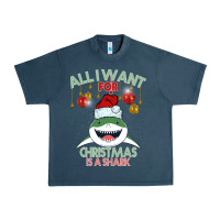 Midnight Navy All I Want For Christmas Is A Shark Urban Heavy Tee - Bettercallsaul