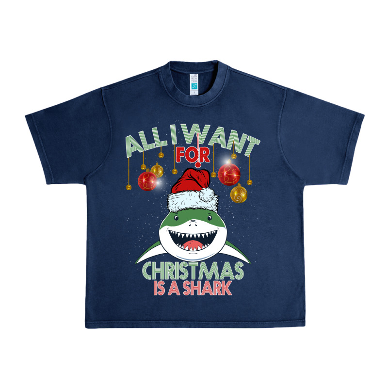 All I Want For Christmas Is A Shark Urban Heavy Tee by Bettercallsaul | Teevron