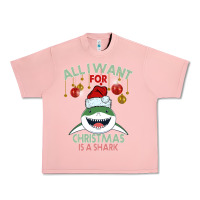 Salmon All I Want For Christmas Is A Shark Urban Heavy Tee - Bettercallsaul