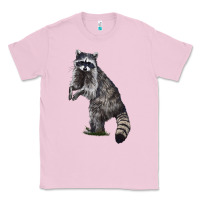 Bubblegum Pink Raccoon Illustrations Classic Tee - LillyAllenDesigns