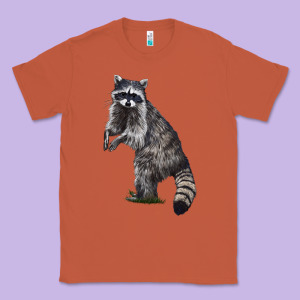 Raccoon Illustrations Classic Tee Designed By Lillyallendesigns