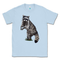 Dusty Blue Raccoon Illustrations Classic Tee - LillyAllenDesigns