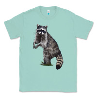 Seafoam Raccoon Illustrations Classic Tee - LillyAllenDesigns
