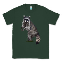 Sports Green Raccoon Illustrations Classic Tee - LillyAllenDesigns