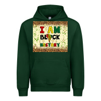 Forest Green i am black history Urban Hoodie - Artiststas