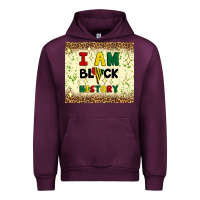 Mauve Wine i am black history Urban Hoodie - Artiststas