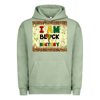Pigment Oil Green i am black history Urban Hoodie - Artiststas