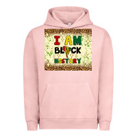 Pigment Salmon i am black history Urban Hoodie - Artiststas
