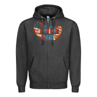 Charcoal Heather American junkie 4th of july Zipper Hoodie - FaDigitalArtStudio