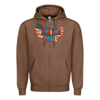 Chestnut American junkie 4th of july Zipper Hoodie - FaDigitalArtStudio