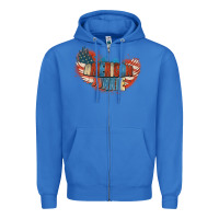 True Royal American junkie 4th of july Zipper Hoodie - FaDigitalArtStudio