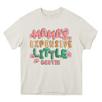 Cream mamas expensive little bestie Heavy Core Tee - MaliasSmallBusiness