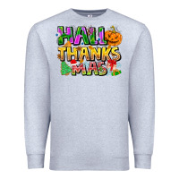 Heather Grey holiday fusion art Premium Sweatshirt - CowhideDigitalArt