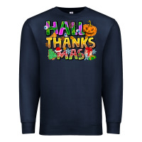 Navy holiday fusion art Premium Sweatshirt - CowhideDigitalArt