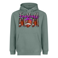 Sage Football Mom Heavyweight Hoodie - CowhideDigitalArt