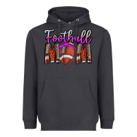 Smoke Football Mom Heavyweight Hoodie - CowhideDigitalArt