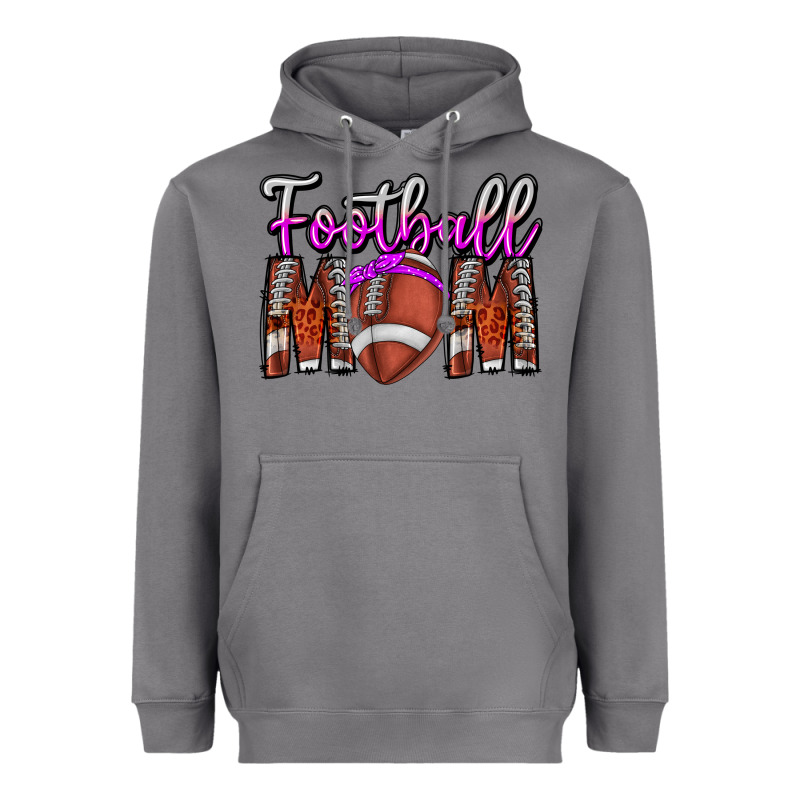 Football Mom Heavyweight Hoodie by CowhideDigitalArt | Teevron