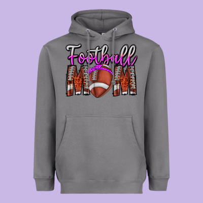 Football Mom Heavyweight Hoodie Designed By Cowhidedigitalart