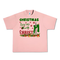 Salmon Christmas Begins With Christ Urban Heavy Tee - Bettercallsaul