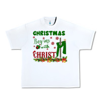 White Christmas Begins With Christ Urban Heavy Tee - Bettercallsaul
