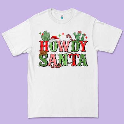 Howdy Santa Premium Tee Designed By Maliassmallbusiness