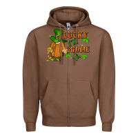 Chestnut lucky i'm gnome it St. Patricks Day Zipper Hoodie - FaDigitalArtStudio