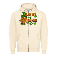Sandshell lucky i'm gnome it St. Patricks Day Zipper Hoodie - FaDigitalArtStudio