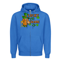 True Royal lucky i'm gnome it St. Patricks Day Zipper Hoodie - FaDigitalArtStudio