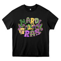 Black mardi gras Heavy Core Tee - MaliasSmallBusiness