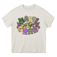 Cream mardi gras Heavy Core Tee - MaliasSmallBusiness